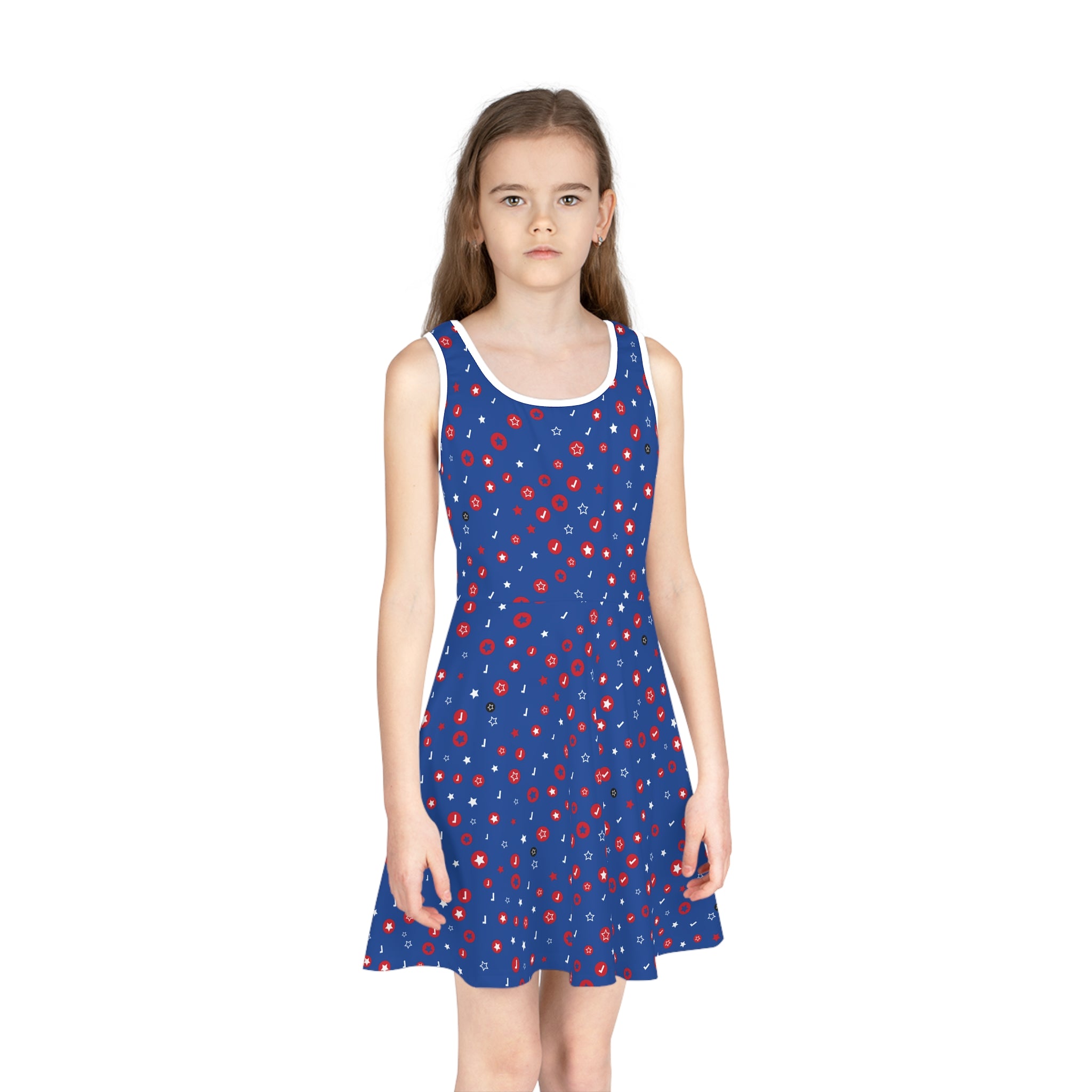 Girls' Sleeveless Sundress (AOP)
