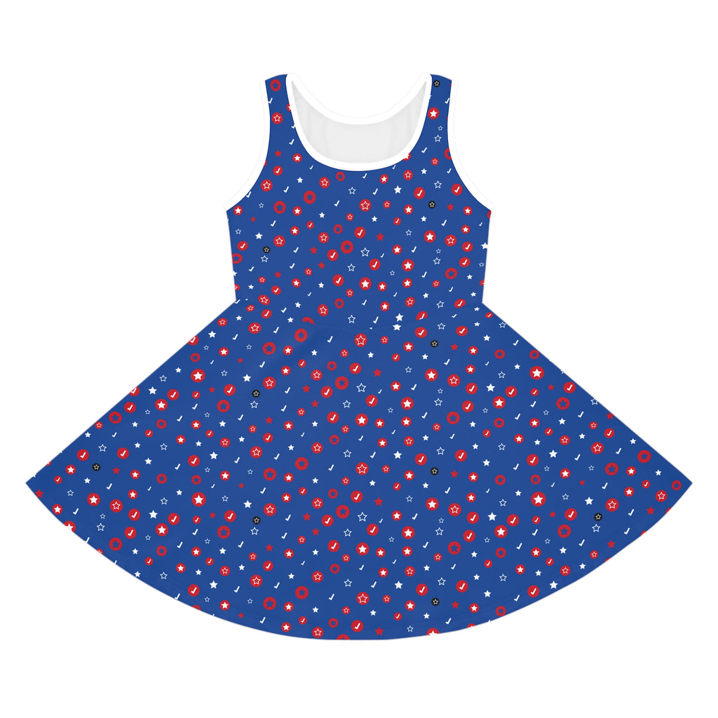 Girls' Sleeveless Sundress (AOP)