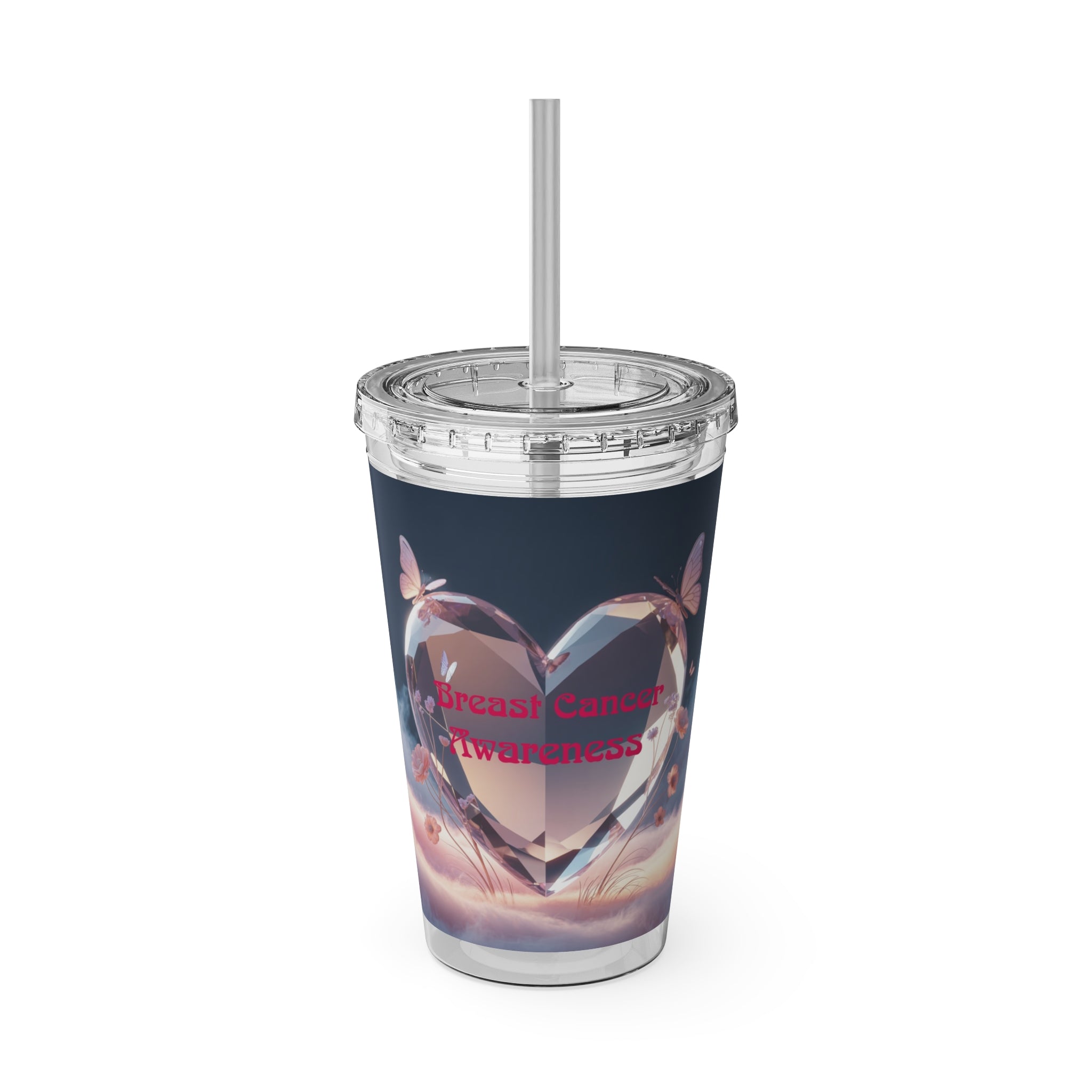 Sunsplash Tumbler with Straw, 16oz