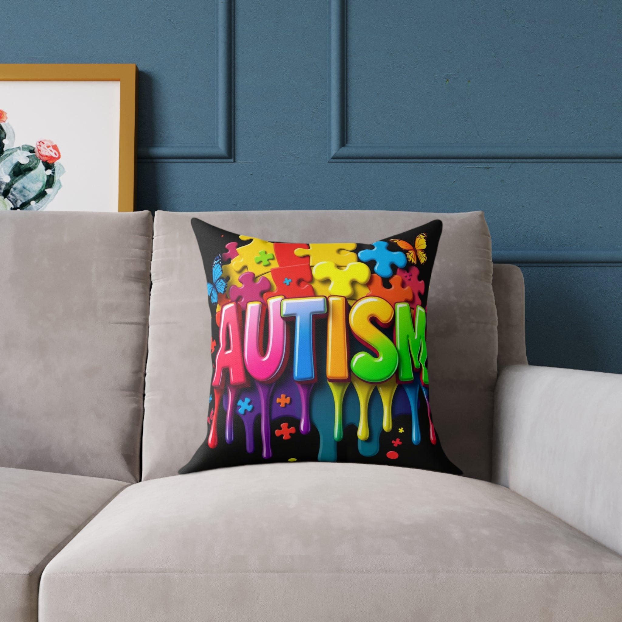 Square Poly Canvas Pillow