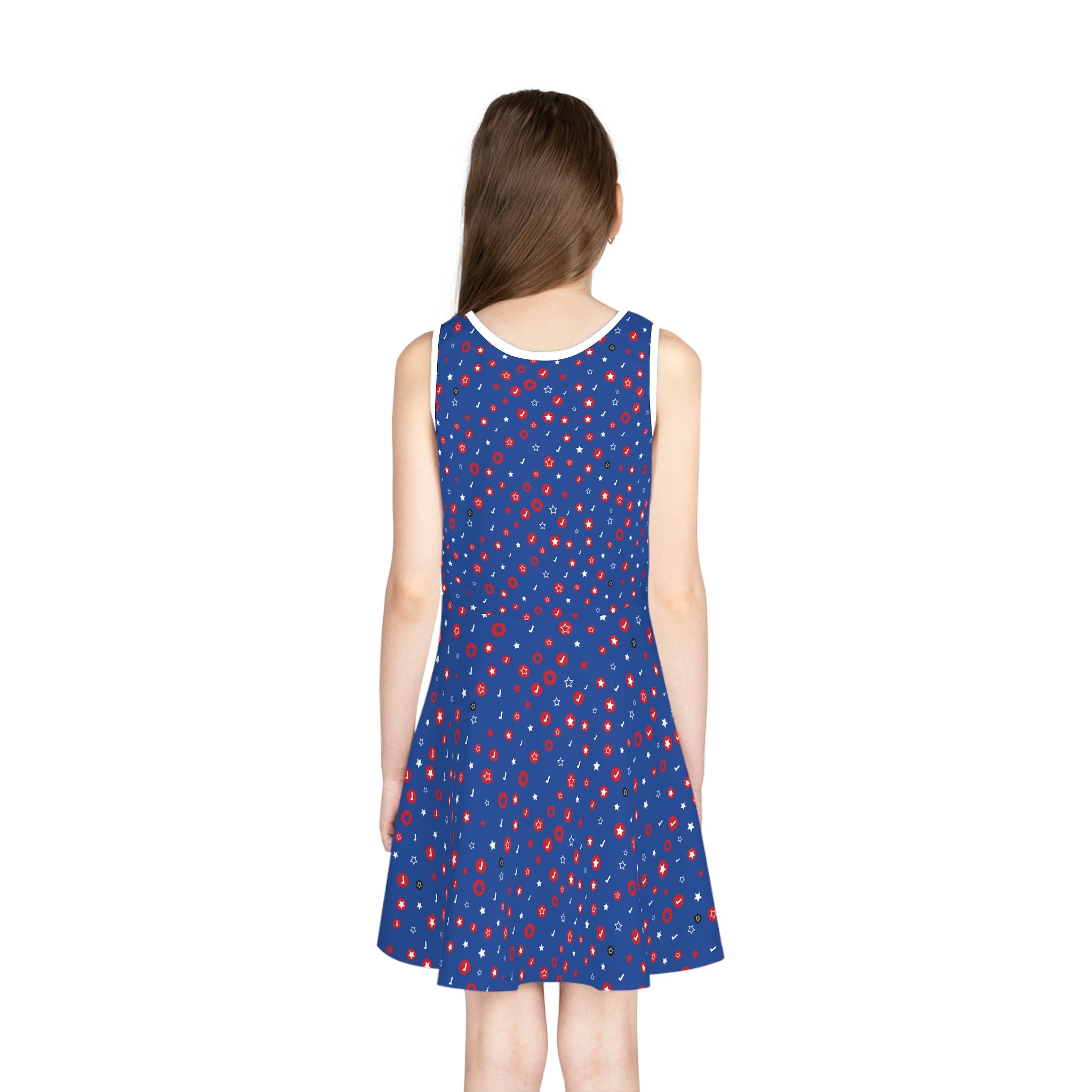Girls' Sleeveless Sundress (AOP)