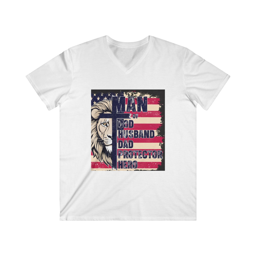 Men's Fitted V-Neck Short Sleeve Tee