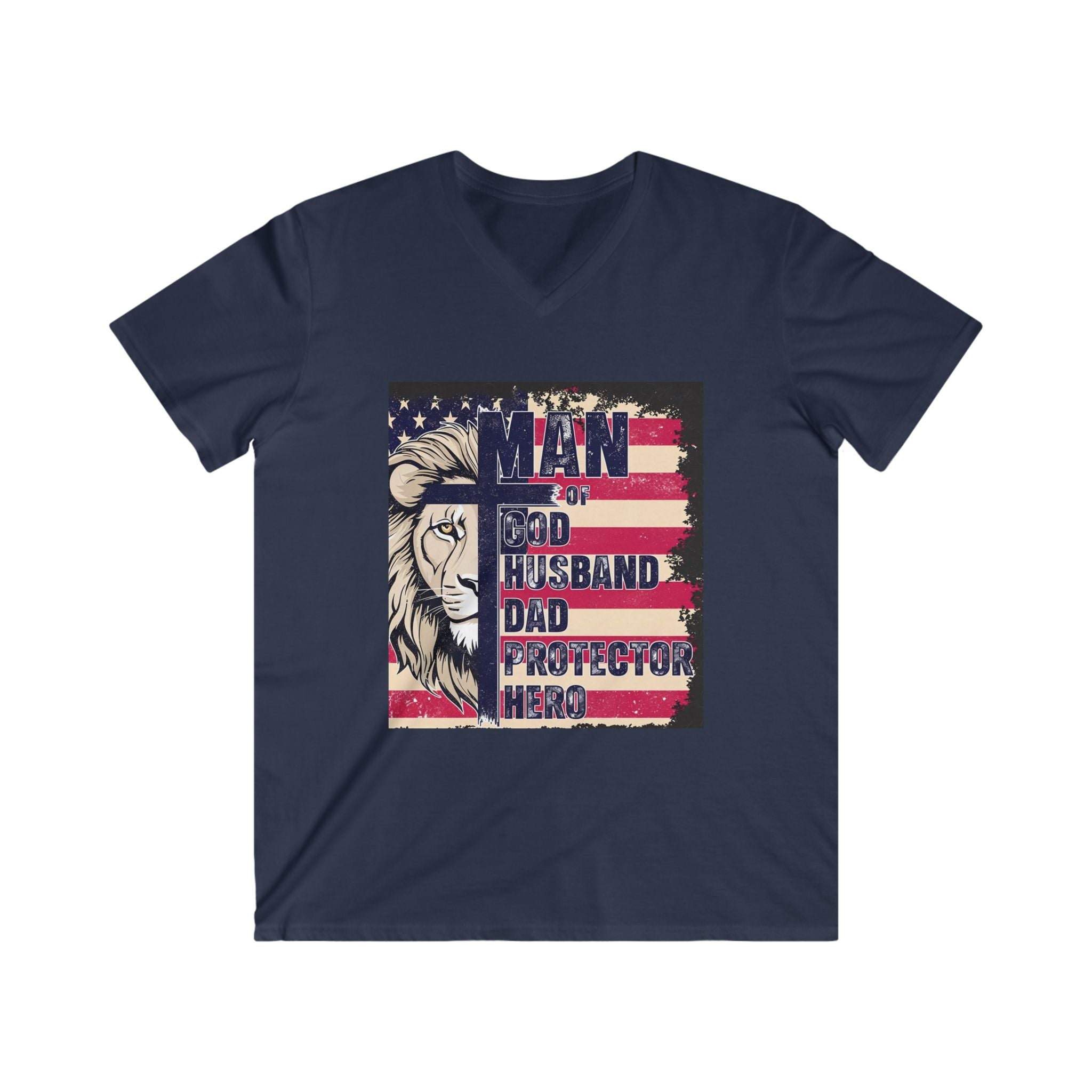 Men's Fitted V-Neck Short Sleeve Tee