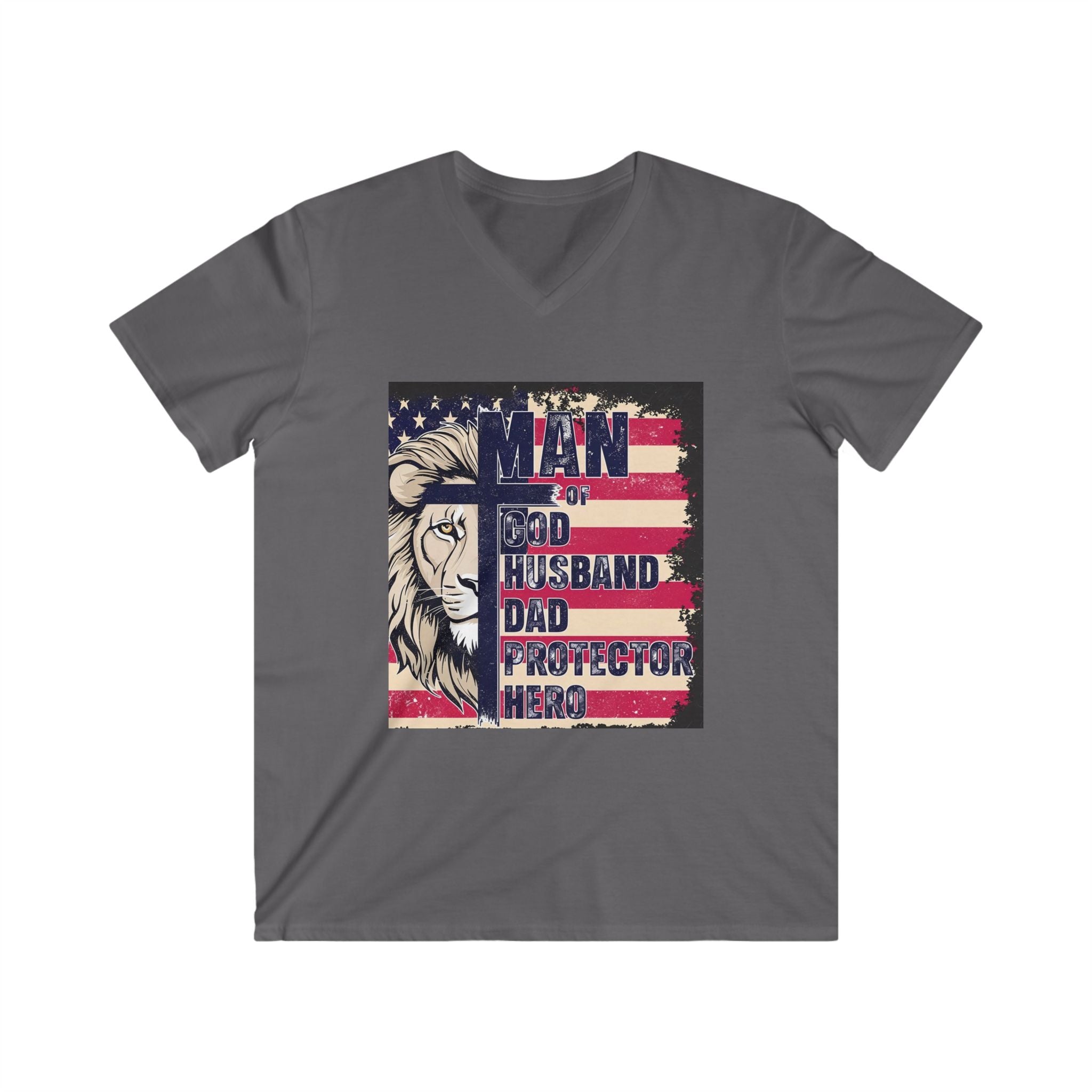 Men's Fitted V-Neck Short Sleeve Tee