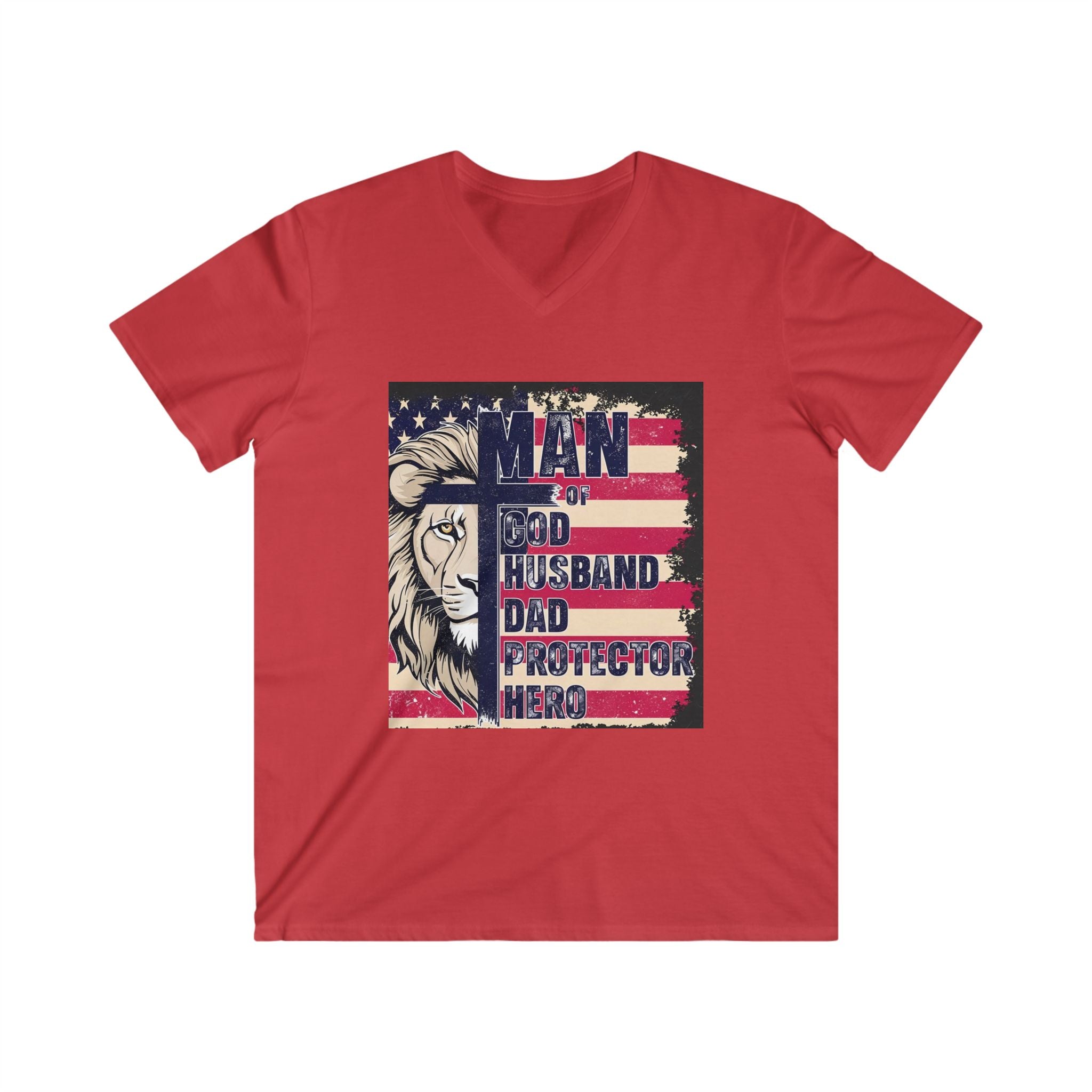 Men's Fitted V-Neck Short Sleeve Tee