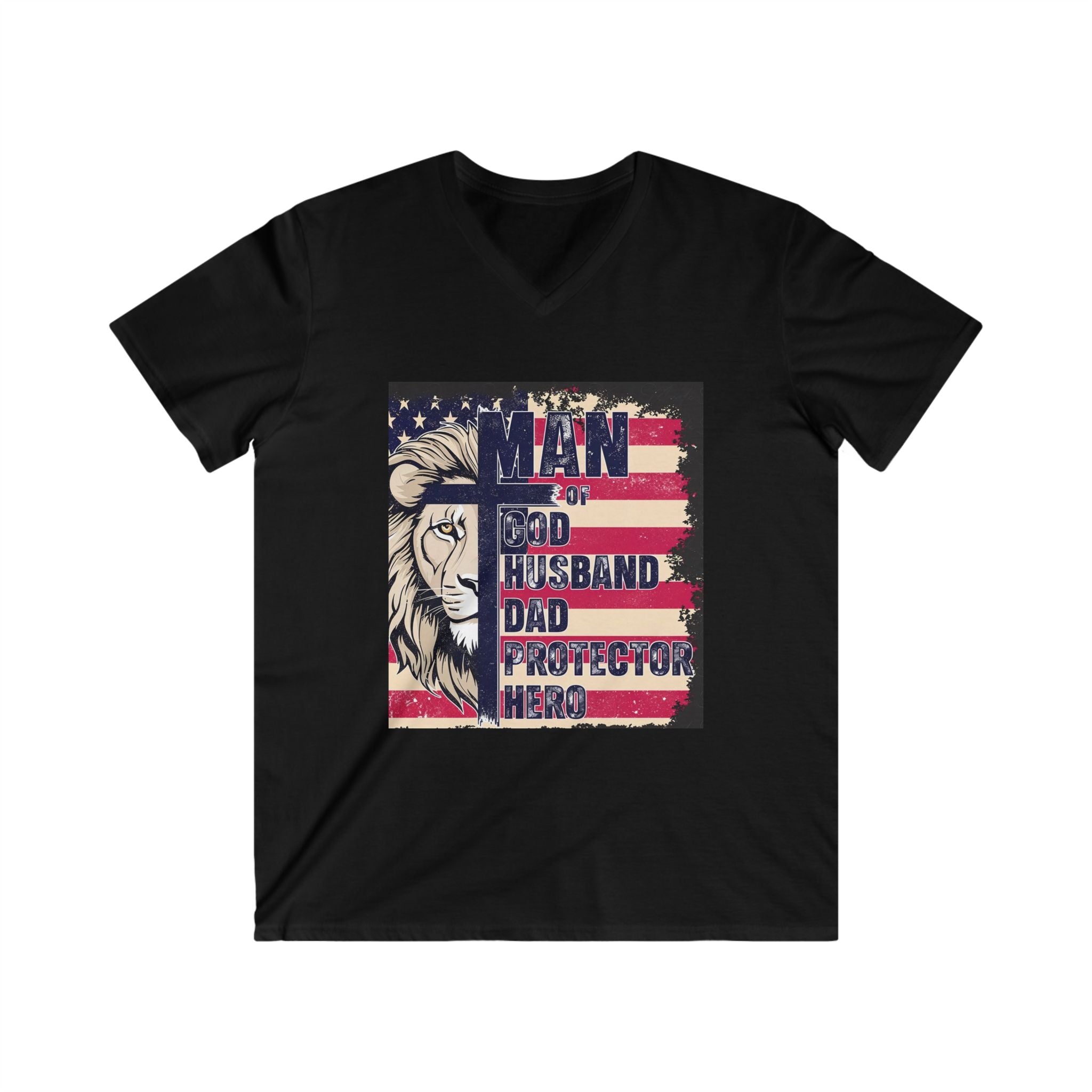 Men's Fitted V-Neck Short Sleeve Tee