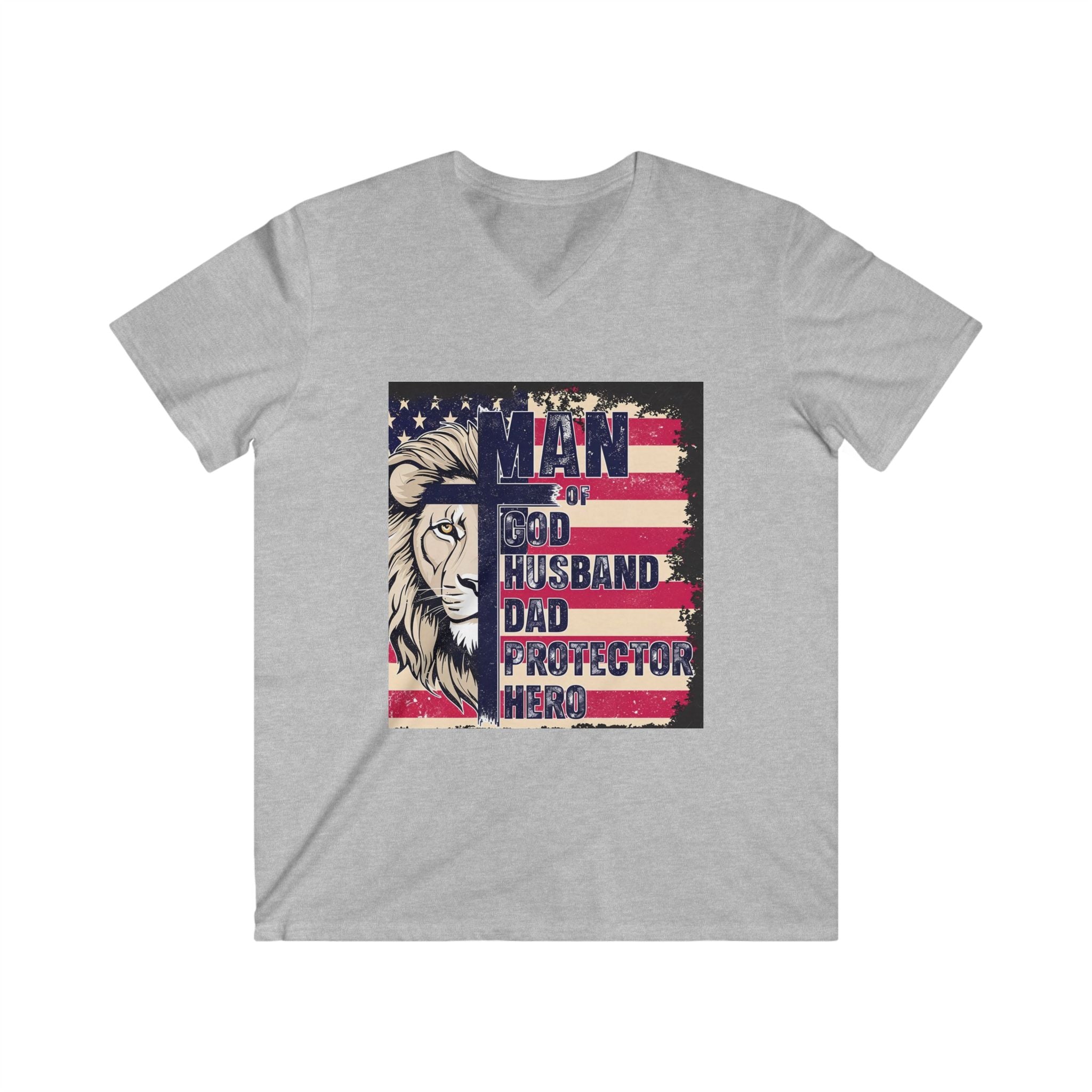 Men's Fitted V-Neck Short Sleeve Tee