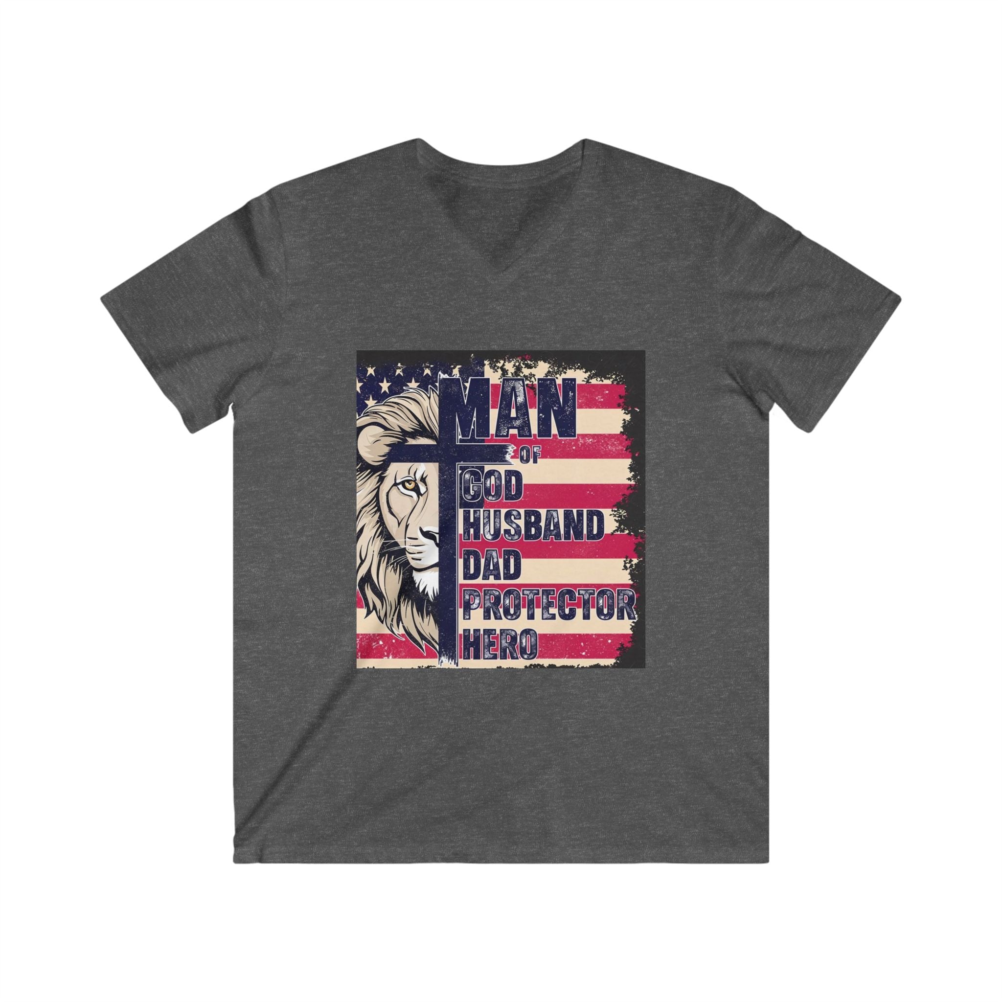 Men's Fitted V-Neck Short Sleeve Tee